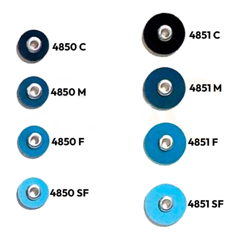 3M Disco Pulido Soflex base cartón, grano grueso (bolsa 30 uds)