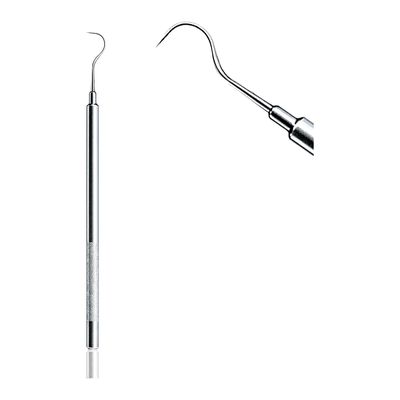 Sonda de caries curva acero inox
